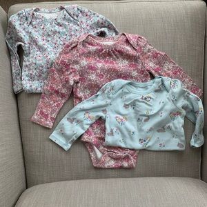 Gap long sleeved onesies